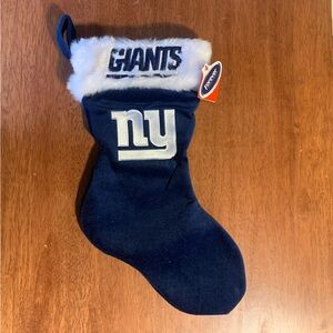 New York Giants Blue Christmas Stocking New with Tags - NFL Holiday Decor